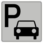 Pictogram van polystyreen ISO 7001 - Parkeerplaats