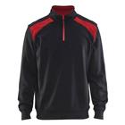 Sweatshirt halve rits White/Dark grey - Blåkläder