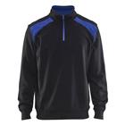 Sweatshirt halve rits Black/Mid grey - Blåkläder