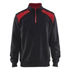 Sweatshirt halve rits White/Dark grey - Blåkläder