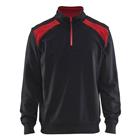 Sweatshirt halve rits White/Dark grey - Blåkläder
