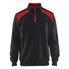 Sweatshirt halve rits White/Dark grey - Blåkläder