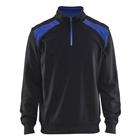 Sweatshirt halve rits Black/Mid grey - Blåkläder