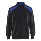 Sweatshirt halve rits Black/Mid grey - Blåkläder