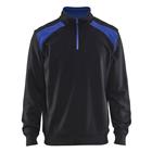 Sweatshirt halve rits Black/Mid grey - Blåkläder