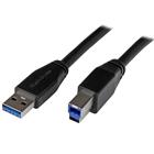 StarTech.com Actieve USB 3.0 USB-A naar USB-B kabel 5m USB 3.1 (Gen1) 5Gbps verlengkabel