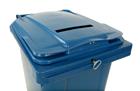 Container met papiergleuf en slot | blauw | VB 240400