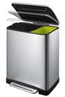 E-Cube recycling pedaalemmer 10+9 ltr, EKO | mat RVS | VB 926819