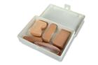 Assortiment huidkleurige pleisters in hardcase trommeltje