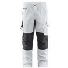 Schilderswerkbroek met stretch 1095 - wit/donkergrijs