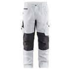 Schilderswerkbroek met stretch 1095 - wit/donkergrijs