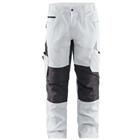 Schilderswerkbroek met stretch 1095 - wit/donkergrijs