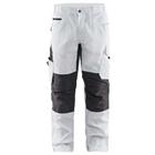 Schilderswerkbroek met stretch 1095 - wit/donkergrijs