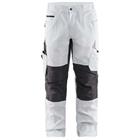 Schilderswerkbroek met stretch 1095 - wit/donkergrijs