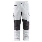 Schilderswerkbroek met stretch 1095 - wit/donkergrijs