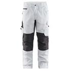 Schilderswerkbroek met stretch 1095 - wit/donkergrijs