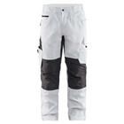 Schilderswerkbroek met stretch 1095 - wit/donkergrijs