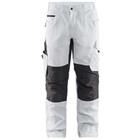 Schilderswerkbroek met stretch 1095 - wit/donkergrijs