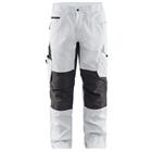 Schilderswerkbroek met stretch 1095 - wit/donkergrijs