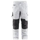 Schilderswerkbroek met stretch 1095 - wit/donkergrijs