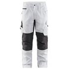 Schilderswerkbroek met stretch 1095 - wit/donkergrijs