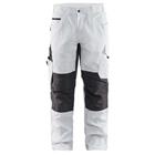 Schilderswerkbroek met stretch 1095 - wit/donkergrijs