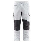 Schilderswerkbroek met stretch 1095 - wit/donkergrijs