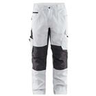 Schilderswerkbroek met stretch 1095 - wit/donkergrijs