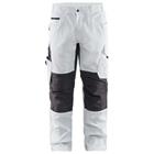 Schilderswerkbroek met stretch 1095 - wit/donkergrijs
