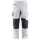 Schilderswerkbroek met stretch 1095 - wit/donkergrijs