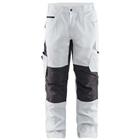 Schilderswerkbroek met stretch 1095 - wit/donkergrijs