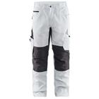 Schilderswerkbroek met stretch 1095 - wit/donkergrijs