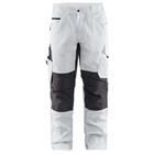 Schilderswerkbroek met stretch 1095 - wit/donkergrijs