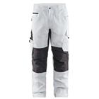 Schilderswerkbroek met stretch 1095 - wit/donkergrijs