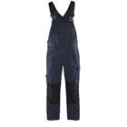 Bretelbroek met stretch 2695 - marineblauw/zwart