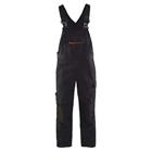 Bretelbroek met stretch High Vis 2695 - zwart/rood
