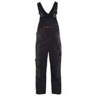 Bretelbroek met stretch High Vis 2695 - zwart/rood
