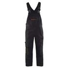 Bretelbroek met stretch High Vis 2695 - zwart/rood