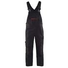 Bretelbroek met stretch High Vis 2695 - zwart/rood