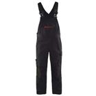Bretelbroek met stretch High Vis 2695 - zwart/rood