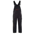 Bretelbroek met stretch High Vis 2695 - zwart/rood