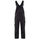 Bretelbroek met stretch High Vis 2695 - zwart/rood