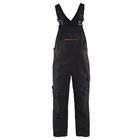 Bretelbroek met stretch High Vis 2695 - zwart/rood