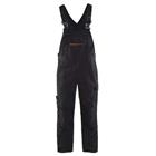 Bretelbroek met stretch High Vis 2695 - zwart/rood