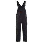 Bretelbroek met stretch High Vis 2695 - zwart/rood