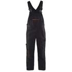 Bretelbroek met stretch High Vis 2695 - zwart/rood