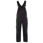 Bretelbroek met stretch High Vis 2695 - zwart/rood