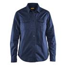Overhemd Dames Twill 3208 - marineblauw