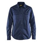 Overhemd Dames Twill 3208 - marineblauw