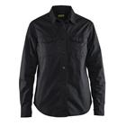 Overhemd Dames Twill 3208 - zwart